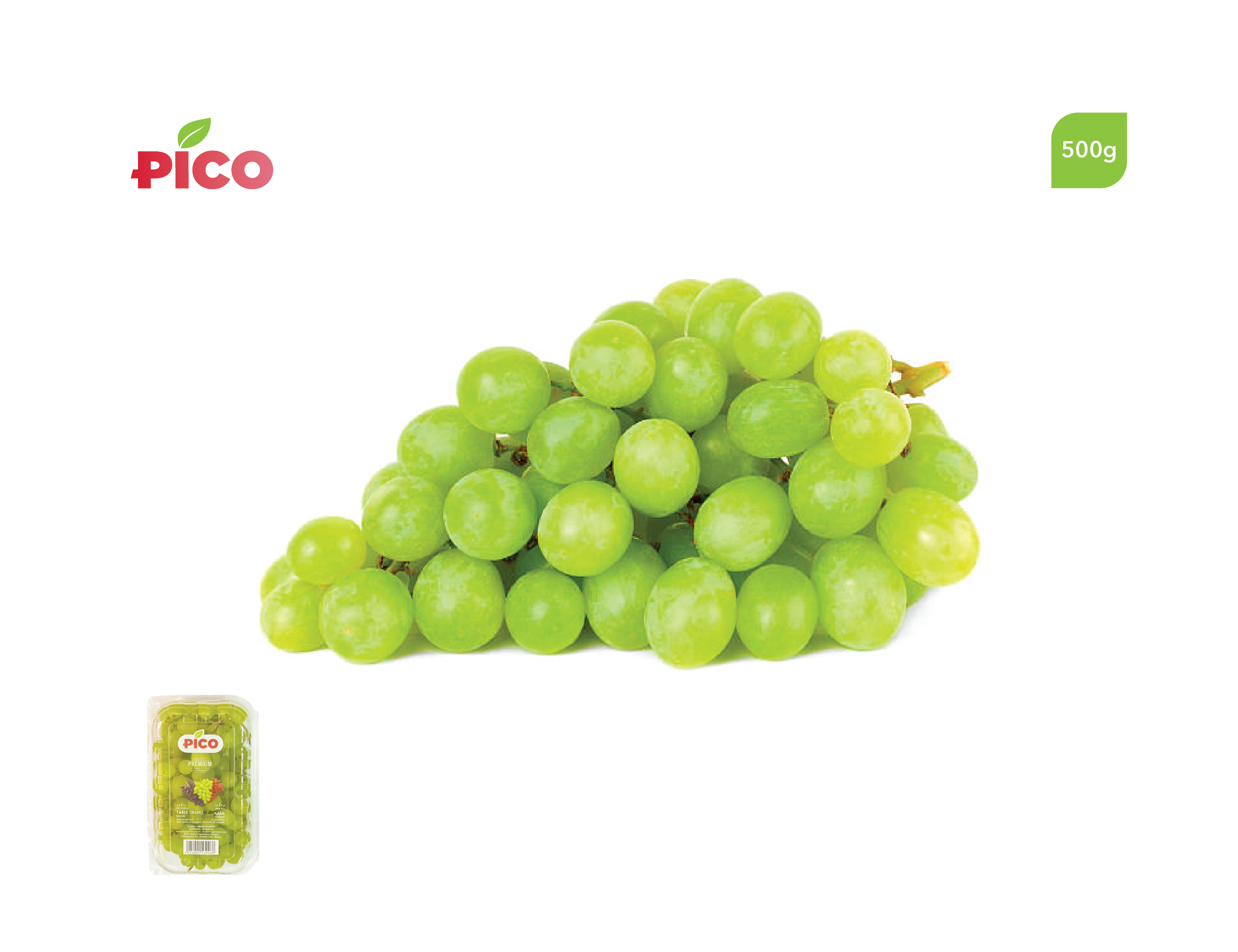 Green Grapes – 500g
